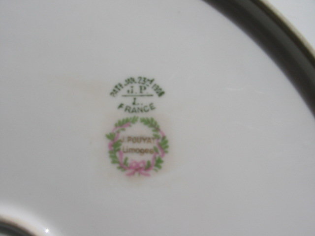 J.P. LIMOGES H. PAINTED PLACQUE/PLATE