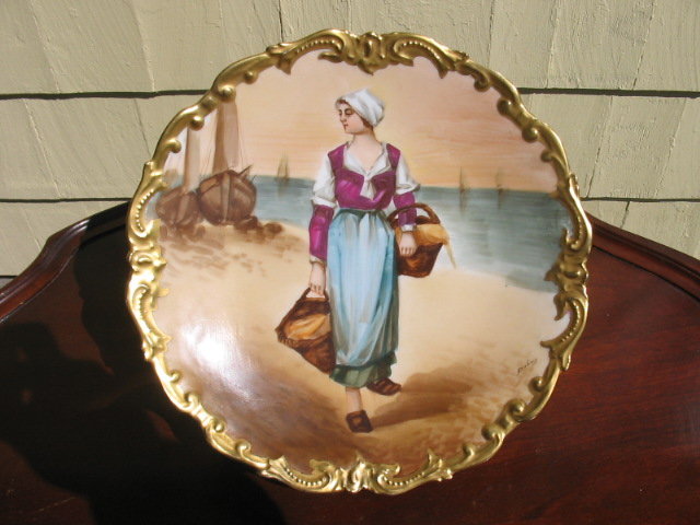 DUBOIS SIGNED LIMOGES PLACQUE