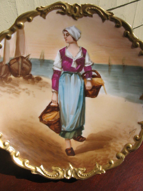 DUBOIS SIGNED LIMOGES PLACQUE
