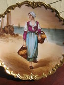 DUBOIS SIGNED LIMOGES PLACQUE