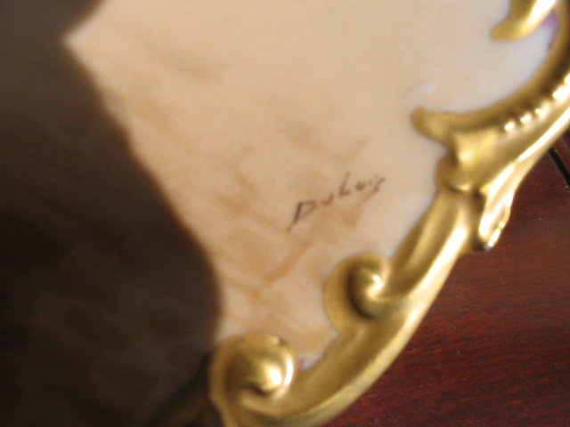 DUBOIS SIGNED LIMOGES PLACQUE