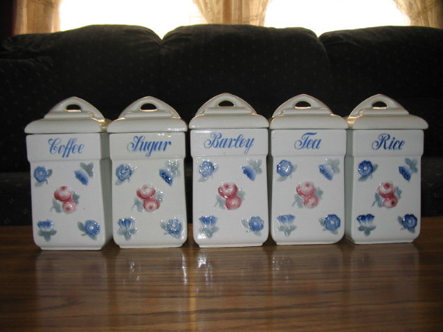 H. P. 10PC. GERMAN CANNISTER SET