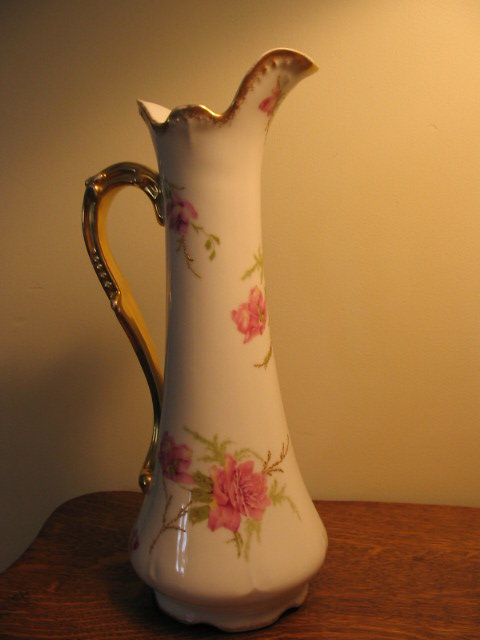 HAND PAINTED LIMOGES TANKARD