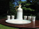ANTIQUE H.P. LIMOGES LIQUOR SET
