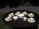 H. P. LENOX BELEEK TEA SET W/ROSES