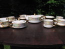 H. P. LENOX BELEEK TEA SET W/ROSES