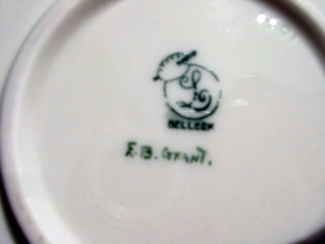 H. P. LENOX BELEEK TEA SET W/ROSES