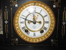 ANSONIA BLACK MARBLE CLOCK