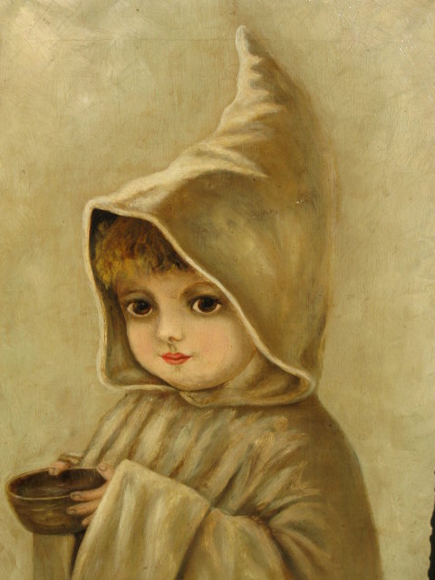 O/C VICTORIAN ERA CHILD WITH BOWL