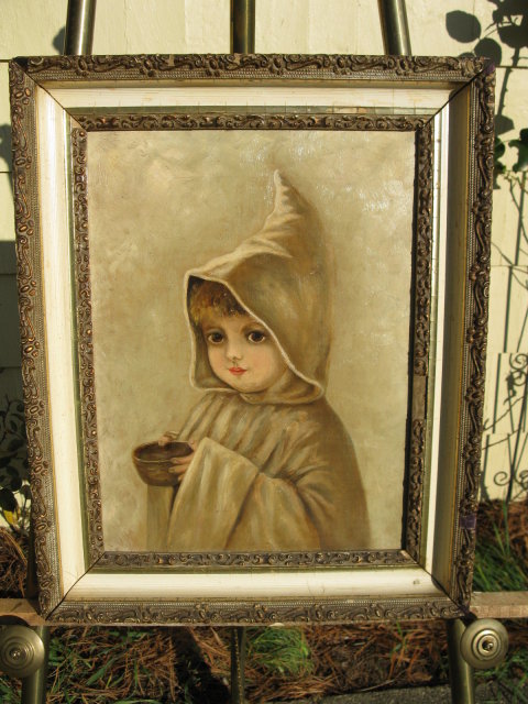 O/C VICTORIAN ERA CHILD WITH BOWL