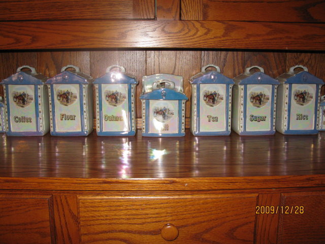 15PC. GERMAN CANNISTER SET