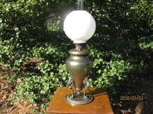 LARGE NAPOLEONIC BRADLEY AND HUBBARD TABLE LAMP