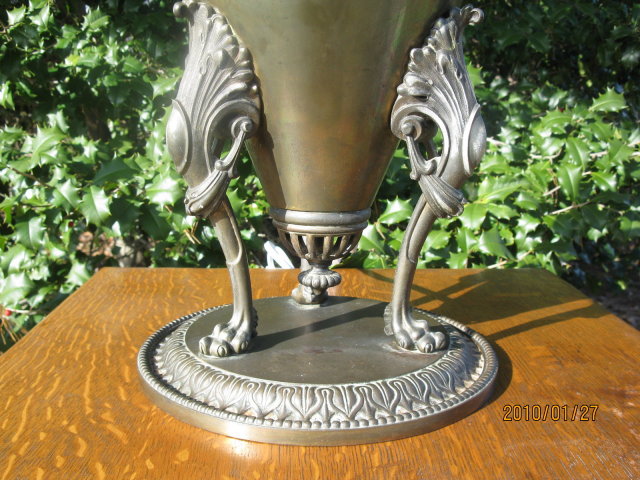 LARGE NAPOLEONIC BRADLEY AND HUBBARD TABLE LAMP