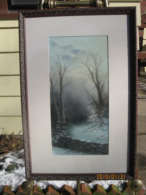 19TH CENT. PASTEL SIGNED W. HUNT