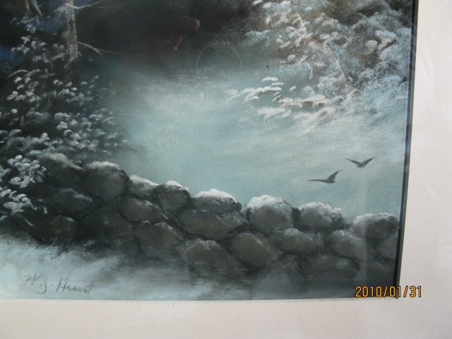 19TH CENT. PASTEL SIGNED W. HUNT