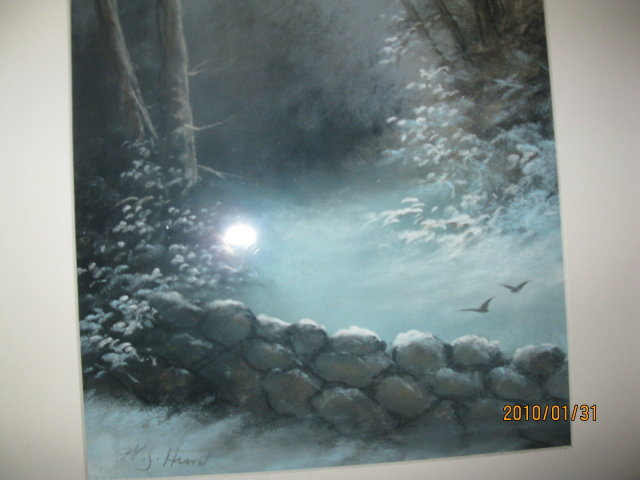 19TH CENT. PASTEL SIGNED W. HUNT