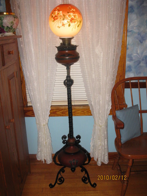 BRADLEY AND HUBBARD PIANO LAMP