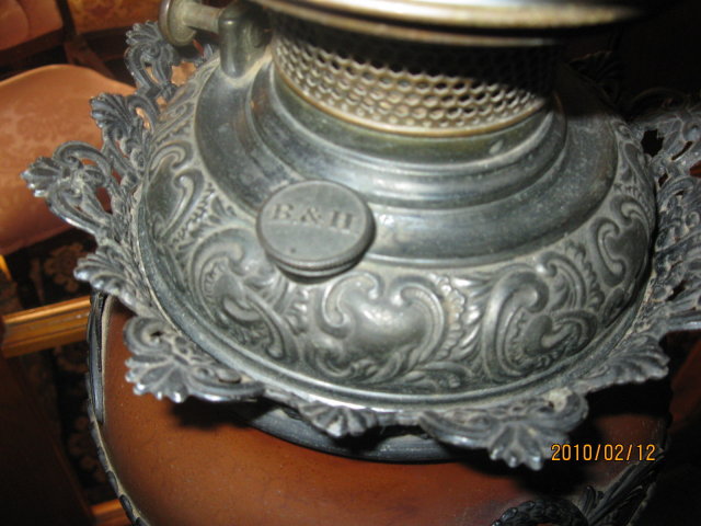 BRADLEY AND HUBBARD PIANO LAMP