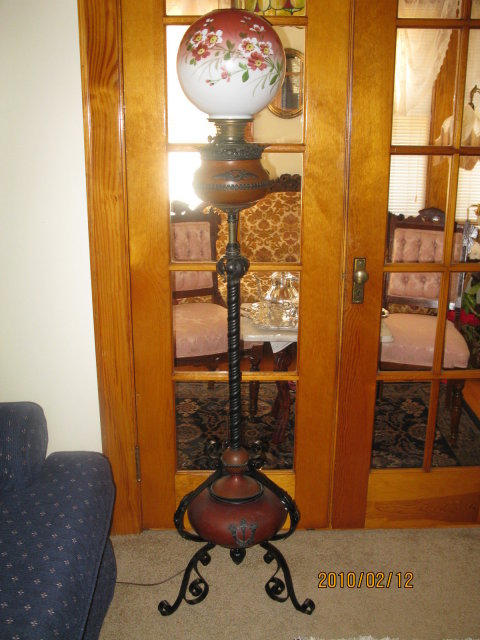 BRADLEY AND HUBBARD PIANO LAMP
