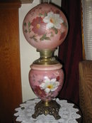 Hand Painted Miller Gone With the Wind Lamp