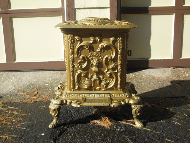 Antique 1848 cast iron parlor stove