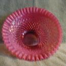 Fenton Hobnail Cranberry Opalescent 9