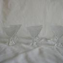 New Martinsville Birds and Branches set of 6 double cone-shaped cocktails
