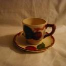 Franciscan Apple demi cup and saucer