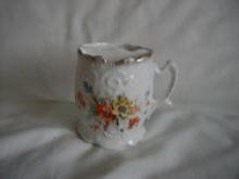 Mustache Mug with flowers