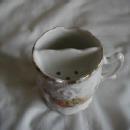 Mustache Mug with flowers