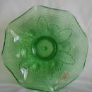 Northwood green glass bowl