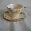 Star-like flower pattern Cup and saucer