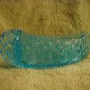 Daisy and Button Blue Glass Canoe