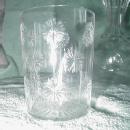Carafe with six tumblers, Starburst etching