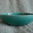 Harlequin Turquoise deep soup bowl