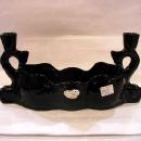 Camark Black Dolpin Candleholders / console bowl, Art Ware Deluxe