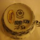Blue cup and saucer, #1035, Blue Lace