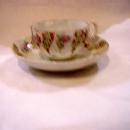 unmarked moriage demi cup and saucer