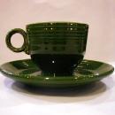 Fiesta Forest Green cup and saucer