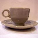 Fiesta Gray cup and saucer