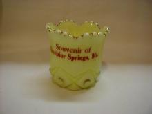 Ivory Diamond Peg Toothpick Holder, Souvenir-Excelsior Springs MO