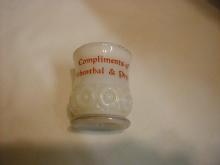 Opal Royal Toothpick Holder, Compliments of Biebenthal and Preiss