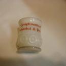 Opal Royal Toothpick Holder, Compliments of Biebenthal and Preiss