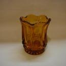 Mirror Plate aka Galloway Amber Toothpick Holder