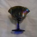Fenton Ribbed Holly Amethyst compote
