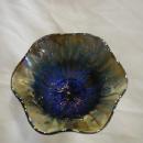 Fenton Ribbed Holly Amethyst compote
