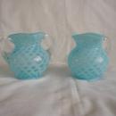 Windows blue creamer and sugar