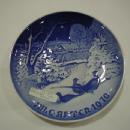 Christmas plate,1970,Pheasants in Snow