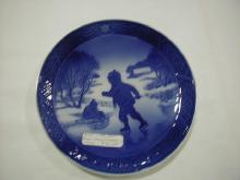 Christmas plate, 1965, Little Skaters