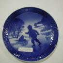 Christmas plate, 1965, Little Skaters